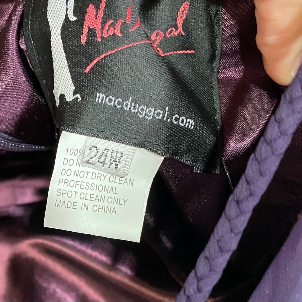 Mac Duggal faux wrap plunge gown - Picture 7 of 7